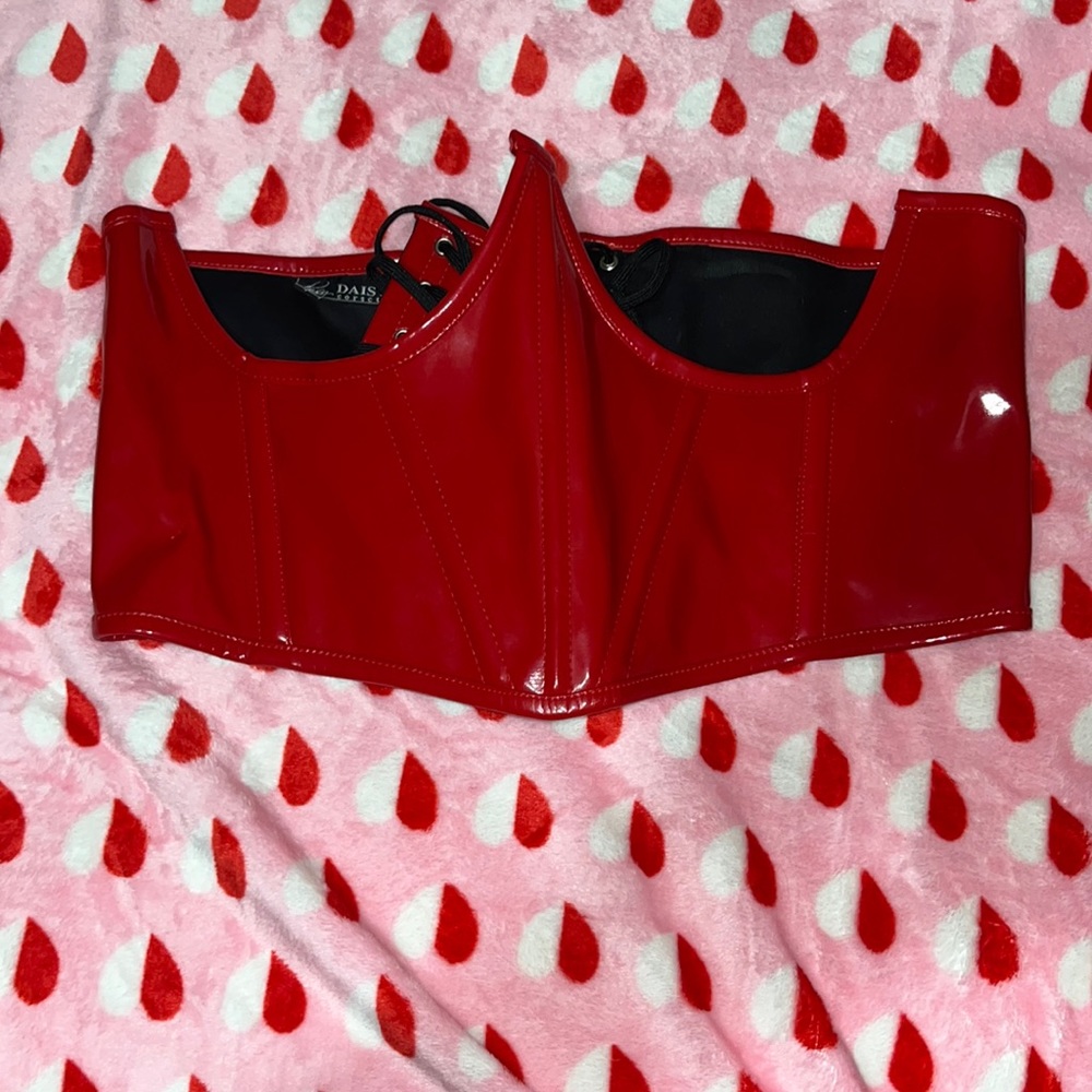 Red underwire waist corset